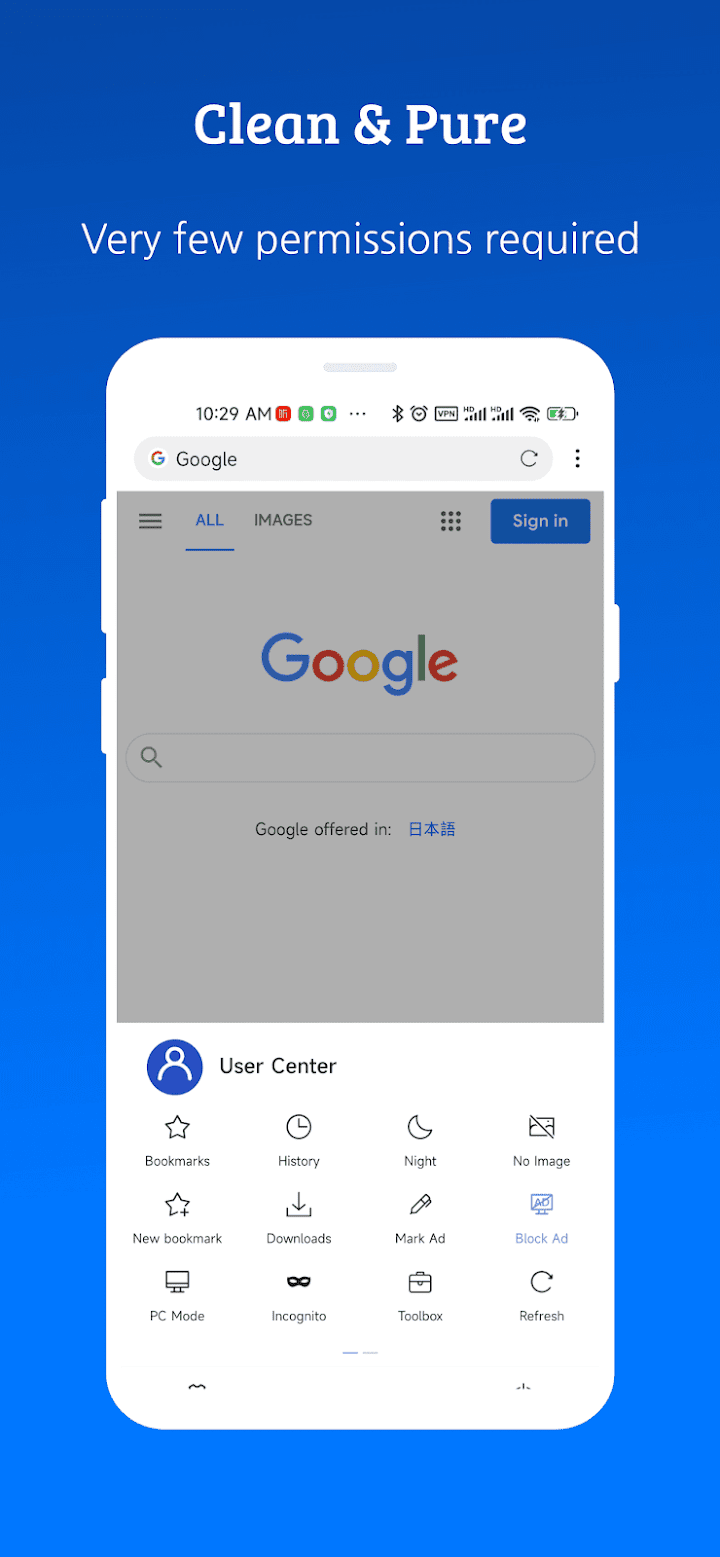 X Browser -Light & Super fast screenshot