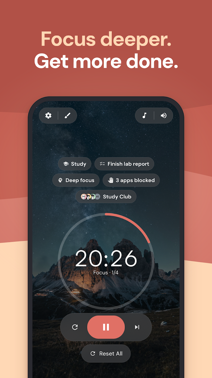 Kaizen: Focus & Study Timer screenshot