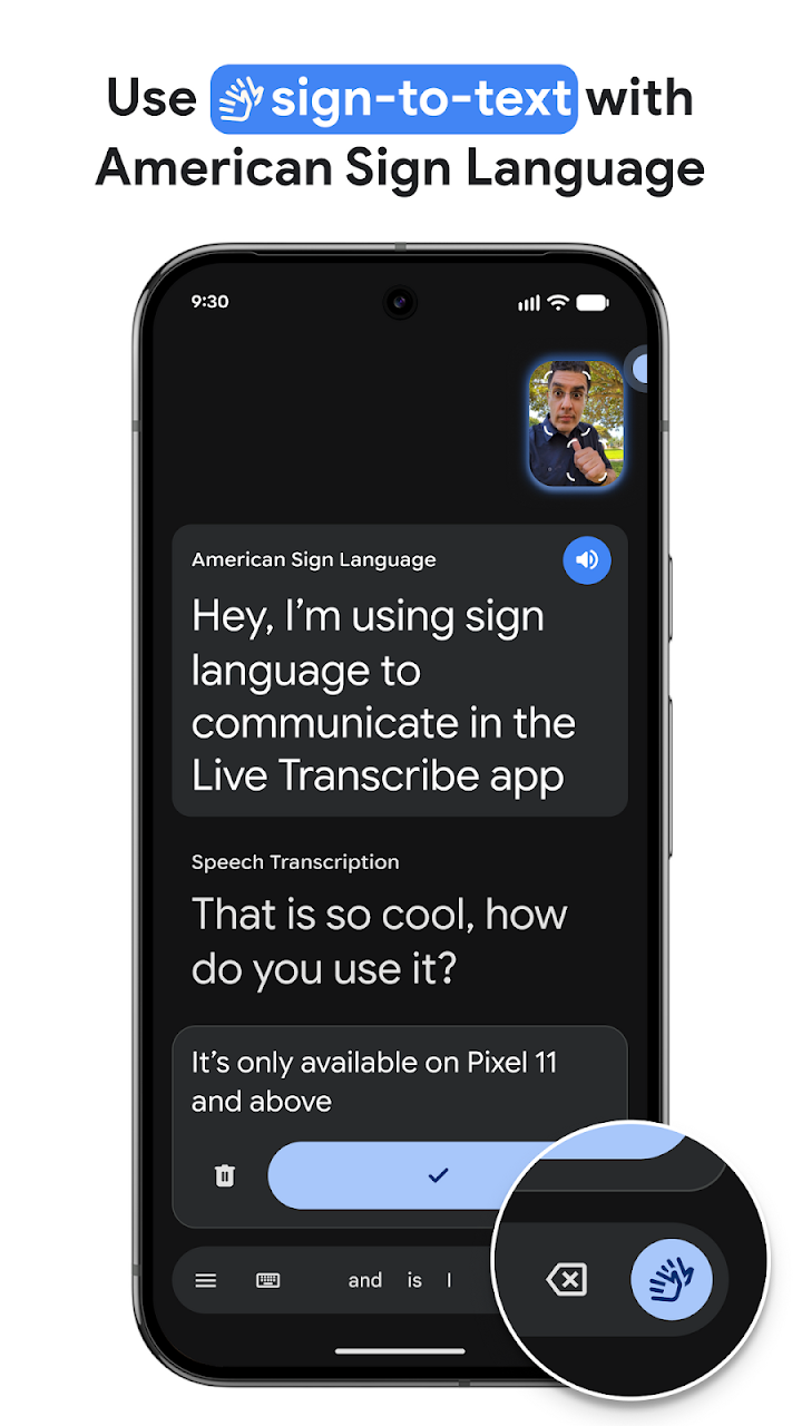 Live Transcribe & Notification screenshot